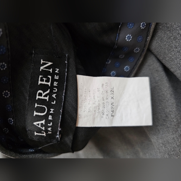 Ralph Lauren 42×32 Gray Dress Pants - Picture 3 of 4